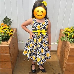 Bonnie Jean Black and Yellow Dress